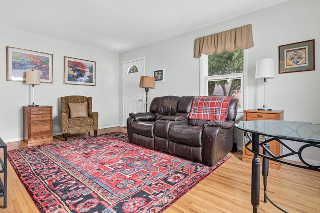 6916 Russell Ave S, Richfield, MN 55423 - living room featuring wood finished floors and baseboards