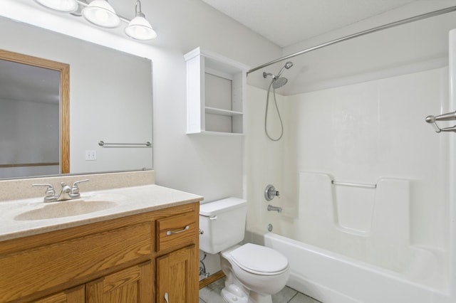 12100 Killdeer St NW Unit 512Nw, Coon Rapids, MN 55448 - bathroom featuring vanity, shower / bathtub combination, and tile patterned flooring