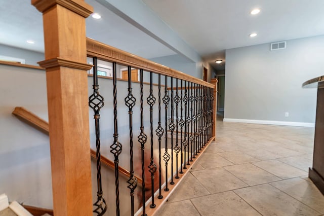 1430 Hoot Lake Dr, Fergus Falls, MN 56537 - hallway with recessed lighting and stairway