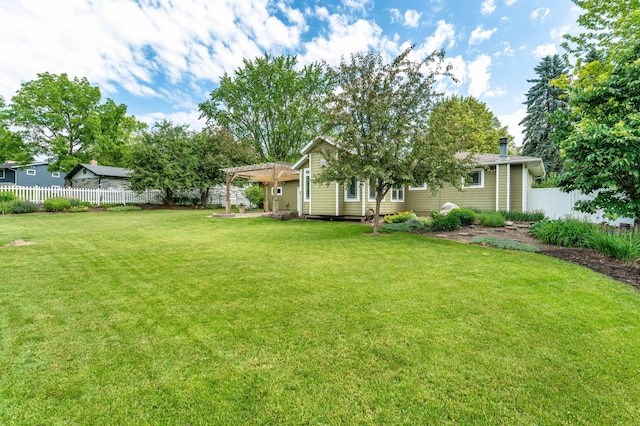 1430 Hoot Lake Dr, Fergus Falls, MN 56537 - view of yard featuring a pergola