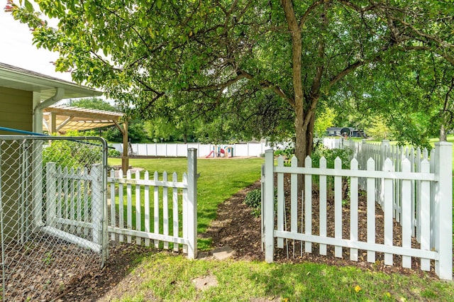 1430 Hoot Lake Dr, Fergus Falls, MN 56537 - gate featuring a fenced backyard