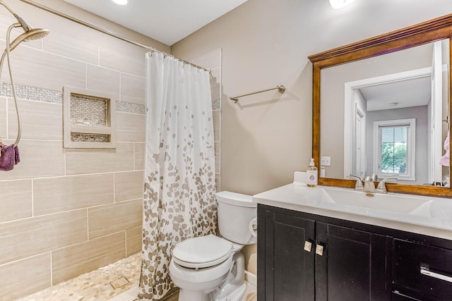 6108 Birchwood Rd, Woodbury, MN 55125 - full bathroom featuring vanity and tiled shower