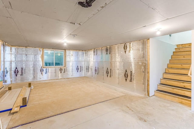 6108 Birchwood Rd, Woodbury, MN 55125 - below grade area with stairway