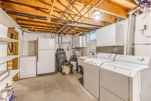 6108 Birchwood Rd, Woodbury, MN 55125 - washroom with independent washer and dryer and cabinet space