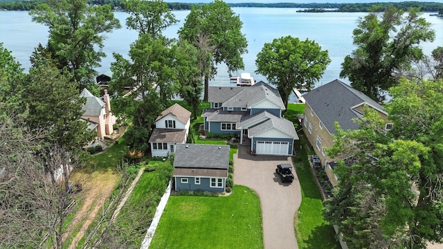 5459 Bartlett Blvd, Mound, MN 55364 - aerial view of residential area featuring a large body of water