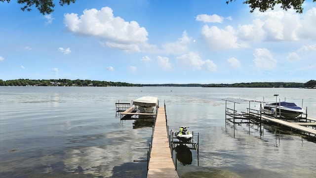 5459 Bartlett Blvd, Mound, MN 55364 - dock area with boat lift and a water view