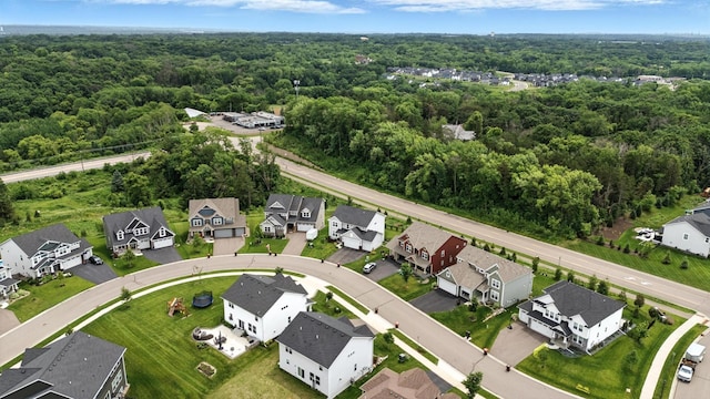 6439 Alvina Ct, Inver Grove Heights, MN 55077 - aerial perspective of suburban area with a forest