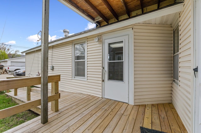 821 5th St, Winona, MN 55987 - view of wooden deck