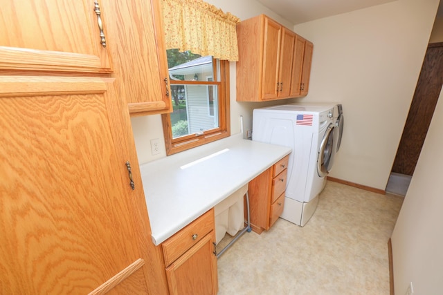 2303 Parkview Rd NE, Alexandria, MN 56308 - laundry room featuring cabinet space and independent washer and dryer