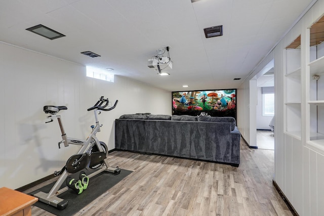 16725 Anna Trl SE, Prior Lake, MN 55372 - exercise room featuring light wood-style floors