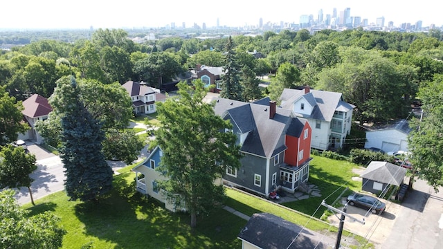 2931 Lyndale Ave N, Minneapolis, MN 55411 - aerial perspective of suburban area featuring city skyline