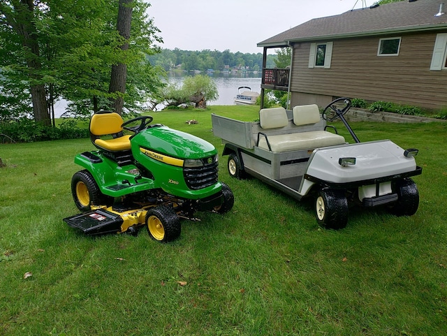 1959 79th St, Georgetown Twp, WI 54853 - view of green lawn with a water view