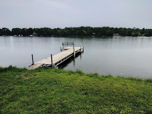 1959 79th St, Georgetown Twp, WI 54853 - dock area featuring a water view