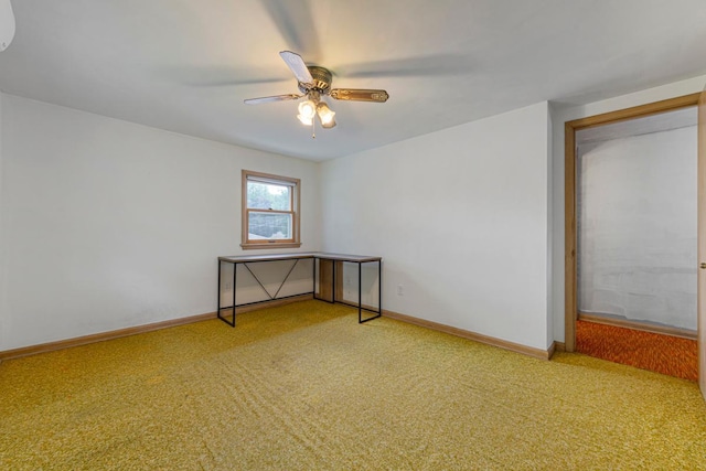 713 Sherman St, North Mankato, MN 56003 - empty room featuring carpet and a ceiling fan