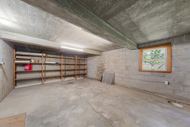 713 Sherman St, North Mankato, MN 56003 - below grade area with concrete block wall