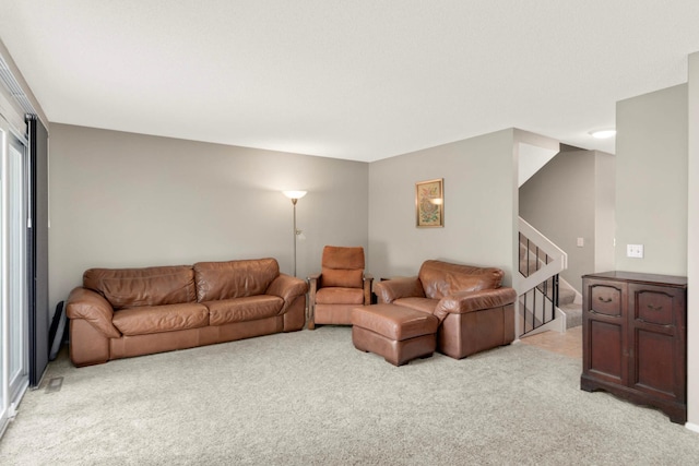 11140 Abbott Ln, Minnetonka, MN 55343 - living room with light carpet and stairs