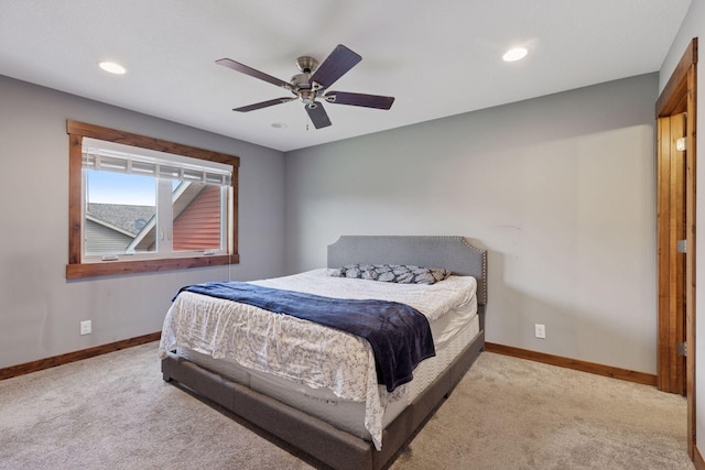 1664 Otter Way, New Richmond, WI 54017 - carpeted bedroom featuring recessed lighting and ceiling fan