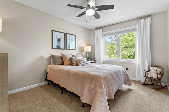 1541 Wexford Ct, Eagan, MN 55122 - bedroom with light colored carpet and ceiling fan