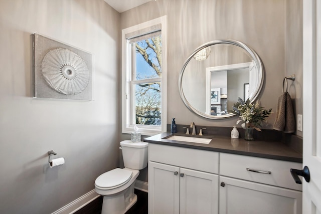 19803 Jersey Ave, Lakeville, MN 55044 - half bathroom featuring vanity and wood finished floors