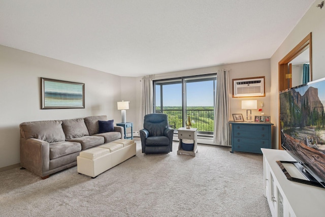 6500 Woodlake Dr Unit 1006, Richfield, MN 55423 - living room featuring a wall unit AC and light colored carpet