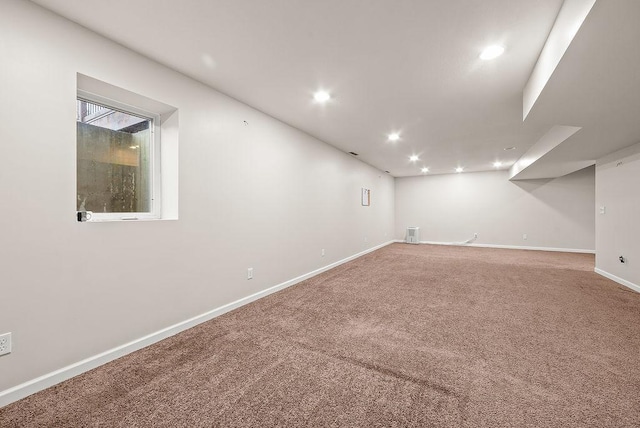 6800 Troy Ln N, Maple Grove, MN 55311 - finished basement with carpet flooring and recessed lighting