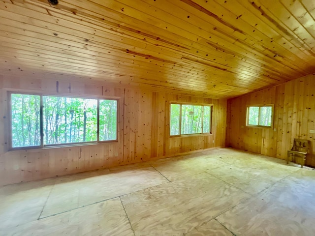 111 Wakeman Bay Rd, Wabana Twp, MN 55744 - spare room with wooden ceiling