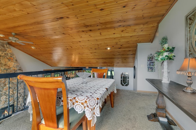 1506 Jackson Ave NE, Saint Michael, MN 55376 - bedroom featuring wood ceiling, carpet floors, and lofted ceiling