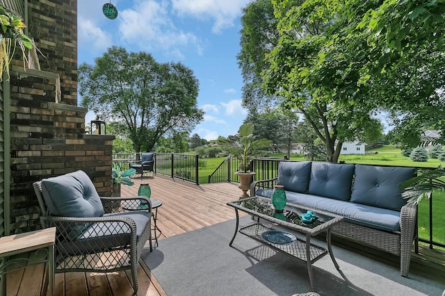 1506 Jackson Ave NE, Saint Michael, MN 55376 - deck featuring an outdoor hangout area