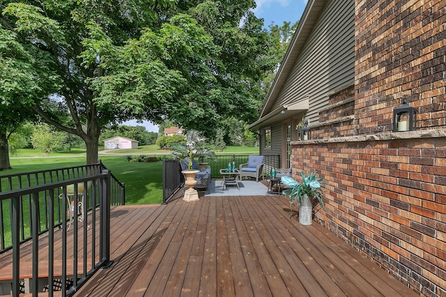 1506 Jackson Ave NE, Saint Michael, MN 55376 - deck with a yard