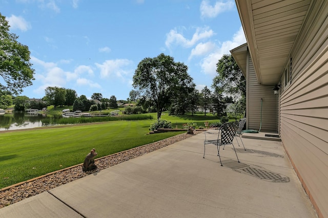 1506 Jackson Ave NE, Saint Michael, MN 55376 - view of patio / terrace featuring a water view
