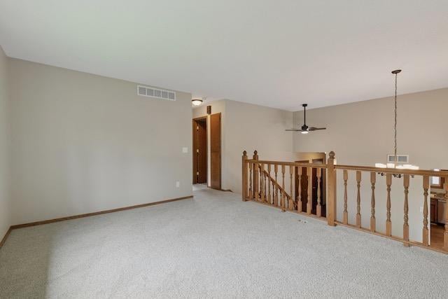 4552 131st St, Savage, MN 55378 - spare room featuring light colored carpet and ceiling fan