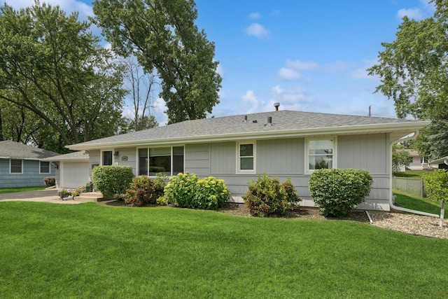 3300 88th St, Bloomington, MN 55431 - single story home featuring a front lawn, driveway, roof with shingles, and a garage