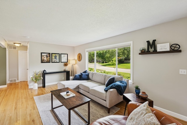 3300 88th St, Bloomington, MN 55431 - living room with light wood-type flooring and a textured ceiling