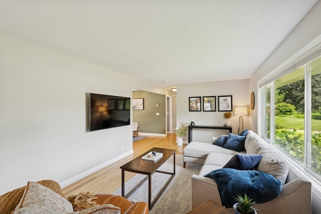 3300 88th St, Bloomington, MN 55431 - living room featuring light wood-style flooring and baseboards