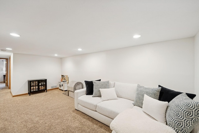 3300 88th St, Bloomington, MN 55431 - living area with recessed lighting and light colored carpet