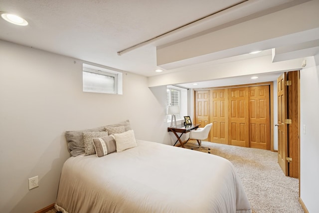 3300 88th St, Bloomington, MN 55431 - carpeted bedroom featuring recessed lighting and a closet