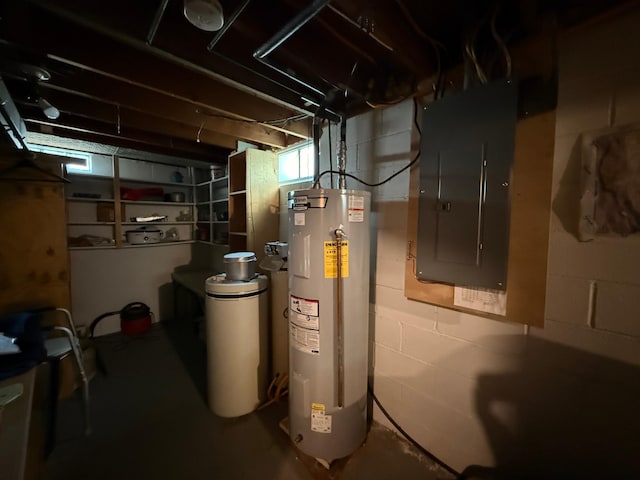 1202 4th St, Montevideo, MN 56265 - unfinished below grade area with electric water heater and electric panel