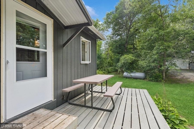 2818 Wilson Ave, Sterling Twp, WI 54024 - deck with a lawn