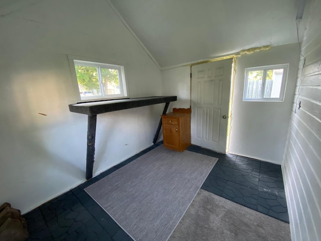108 20th St S, Benson, MN 56215 - interior space featuring lofted ceiling and healthy amount of natural light
