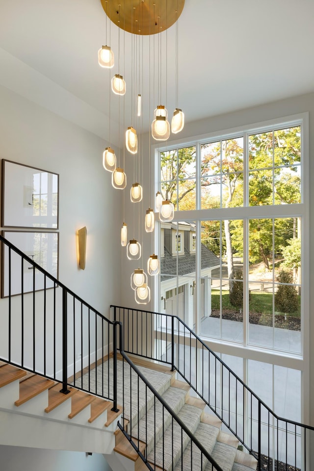 1038 Lake St E, Wayzata, MN 55391 - staircase with wood finished floors