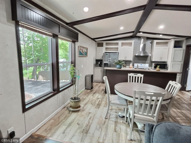 13648 Campfire Cir, South Haven, MN 55382 - dining room with light wood-type flooring and recessed lighting