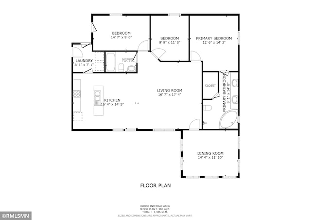 13648 Campfire Cir, South Haven, MN 55382 - view of property floor plan