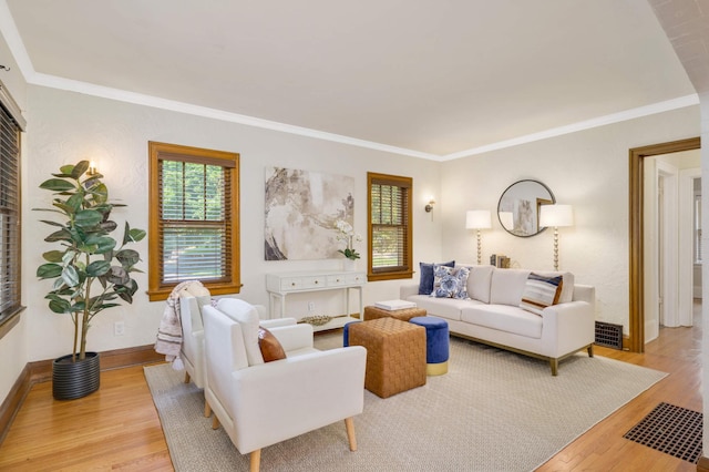1339 Sargent Ave, Saint Paul, MN 55105 - living area with wood finished floors and ornamental molding