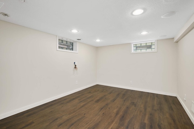 1339 Sargent Ave, Saint Paul, MN 55105 - below grade area with dark wood-style floors and recessed lighting