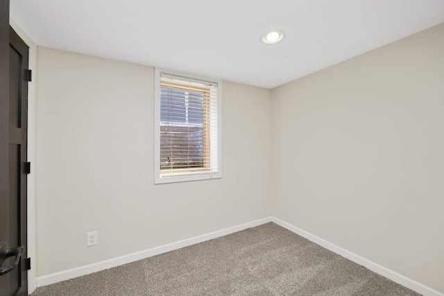 1339 Sargent Ave, Saint Paul, MN 55105 - carpeted spare room featuring baseboards and recessed lighting