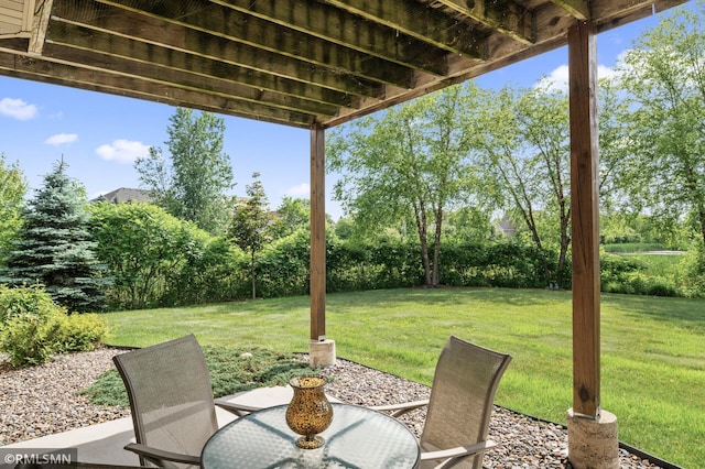 6831 Centerville Rd, Centerville, MN 55038 - view of patio / terrace featuring view of scattered trees