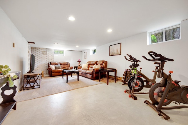 124 Willow Dr SW, Saint Michael, MN 55376 - exercise room featuring recessed lighting