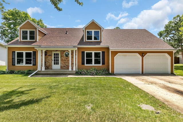 1044 Borgert Ave, Saint Cloud, MN 56303 - view of front of home with a garage, driveway, a front lawn, and a shingled roof