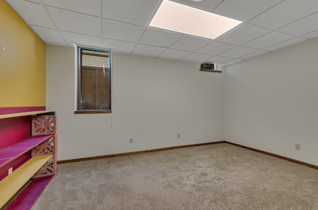 1044 Borgert Ave, Saint Cloud, MN 56303 - empty room with carpet flooring and a paneled ceiling