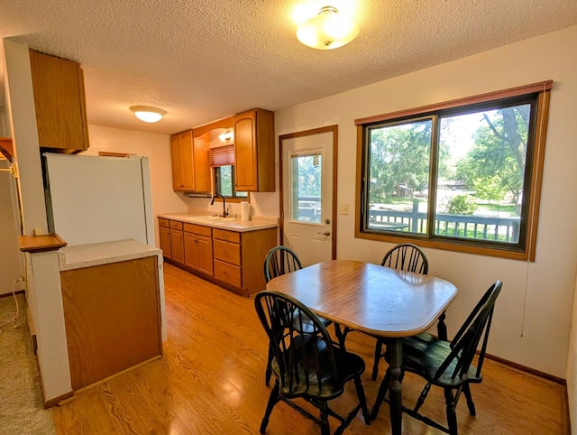 314 11th St, Montevideo, MN 56265 - dining space with a textured ceiling and light wood finished floors